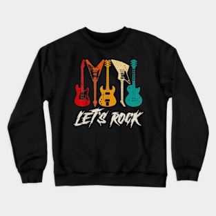 Guitar Player, Guitarist, Rock Music Lover, Guitar Crewneck Sweatshirt